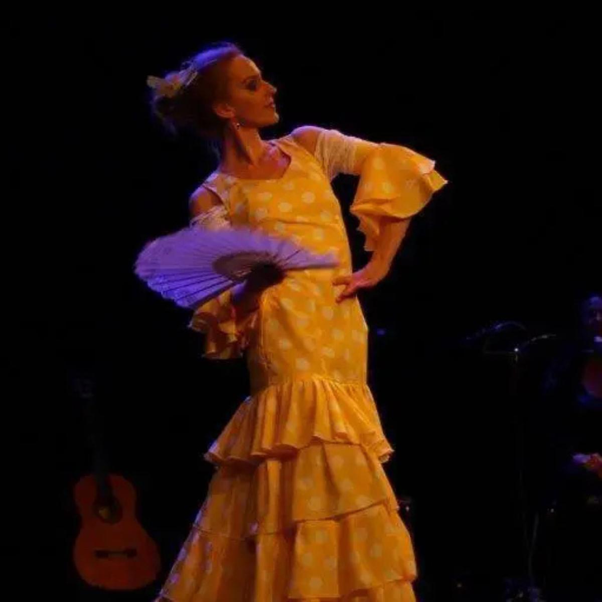 Flamenco optreden op podium